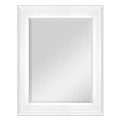Image of MCS 20449 15.5 By 21.5 Inch Beveled Mirror with 27.5 Frame, Black