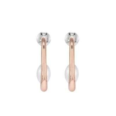 Image of Skagen women&#039;s creole earrings Agnethe Shell Pearl, SKJ1747791