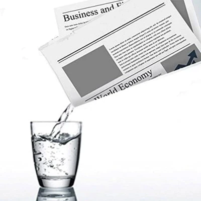 Image of MilesMagic Magician&#039;s Appearing And Disappearing Liquid from Newspaper Gimmick Prop Magic Trick