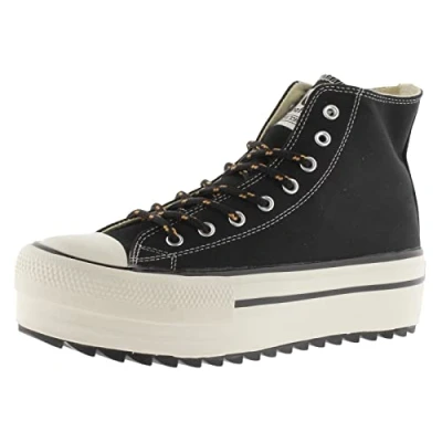 Image of victoria Tribu Nylon Mid Boot &amp; Retro Logo Double Serrated Sole 1061124 for Women Negro 39