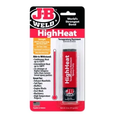 Image of J B Weld 8297 High Heat 500 Degree Epoxy Putty 2 oz