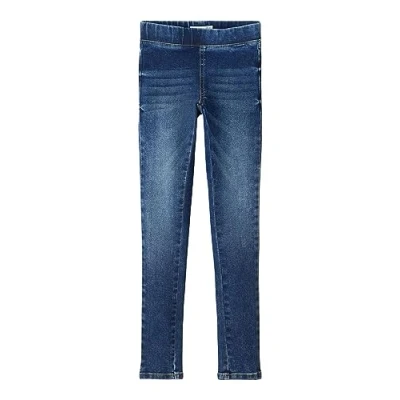 Image of NAME IT Girl&#039;s Nkfpolly Dnmtindy Legging Noos Trouser, Medium Blue Denim, 6 Years