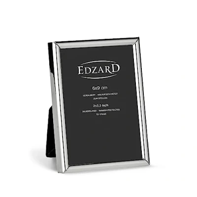 Image of Edzard Photo Frame Genoa 2x3 inch (6x9cm), silver plated, tarnish protected