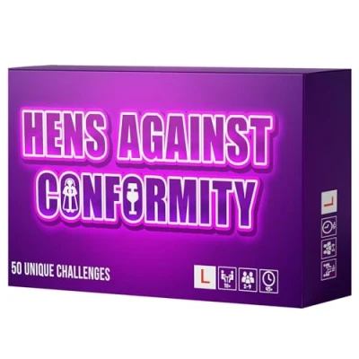 Image of Hens Against Conformity: Hen Party Games For Adults Night Bridal Shower Do Game 50 Questions &amp; Interactive Challenges