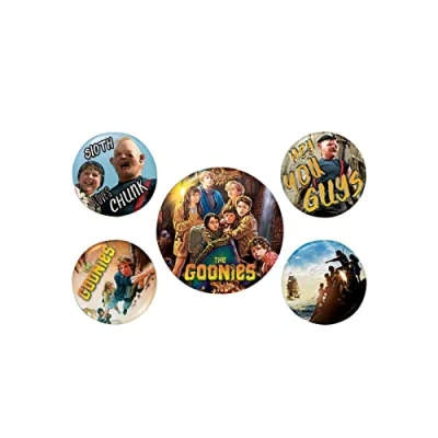 Image of The Goonies Treasure 5 Piece Button Badge Set