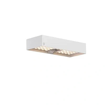 Image of Qazqa Outdoor Wall Lamp I Light White with Low Beam and Solar Sensor Kayo Garden Modern LED 1 Polyester Suitable for