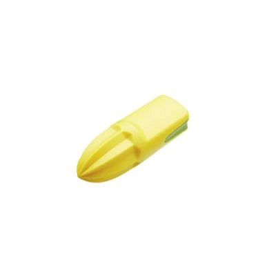 Image of KitchenCraft KCHECITRUS Healthy Eating 2 in 1 Citrus Reamer / Lemon Zester Yellow Green, 4.3 x 12.5 cm