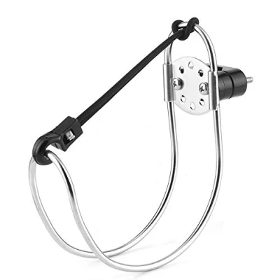 Image of Aramox Boat Lifebuoy Bracket,Stainless Steel Ring Bracket Horseshoe Holder 135 x 160mm