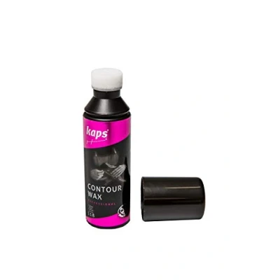 Image of Shoe Heel And Sole Restorer Scuff Cover, Kaps Contour Wax, 118 Black, 75 ml 2.53 fl. Oz.