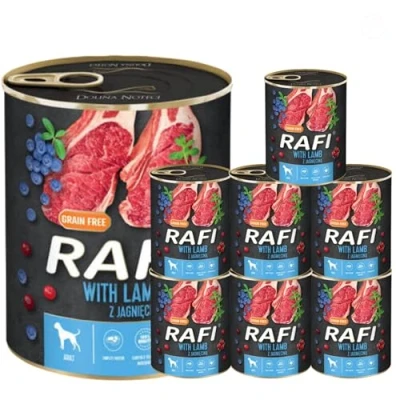 Image of Complete Wet Dog Food: Meat &amp; Natural Ingredients, Grain Free, Immune Boosting Superfoods in Every Flavor! Healthy Tasty Nutrition for All Breeds! (Lamb, 8x800g)