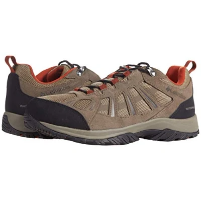 Image of Columbia Redmond III Waterproof Hiking shoes, Men&#039;s, Size: 9, Pebble/dark sienna Leather and textile