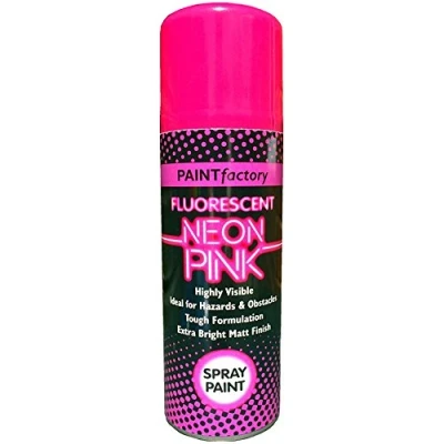 Image of Fluorescent Neon Pink Extra Bright Matt Finish Spray Paint 200 Millilitres