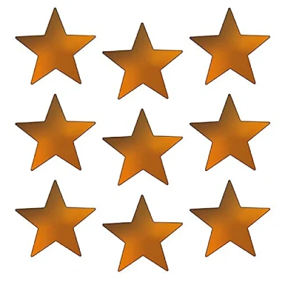 Image of 700 Metallic Shiny Bronze Star School Reward Praise Stickers 20mm Primary Teaching Services