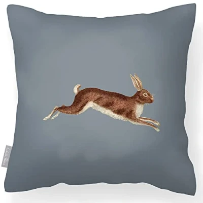 Image of Izabela Peters Outdoor Cushions Waterproof, 43 cm, Filled Cushion, Hare Grey, Garden Furniture Cushions, Seat Chair