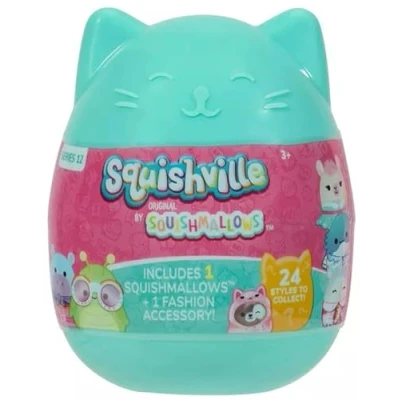 Image of Squishmallows Squishville, Series 12 Assorted Single Official Kellytoy Collectible Mini Stuffed Animal Toy Plush &amp; Accessories, Styles May Vary Add to Your Squad Gift for Kids, Girls Boys (SQM0502)