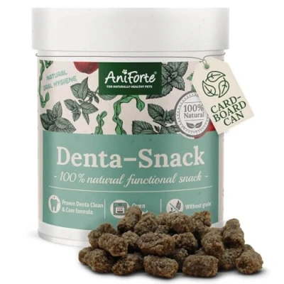 Image of AniForte Denta Snack for dogs 300g natural dental care, against dog bad breath, treats healthy teeth &amp; prevention, oral hygiene care snacks grain free