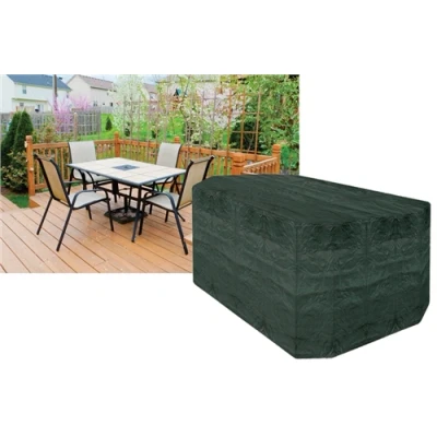 Image of Garland 4 Seater Rectangular Furniture Set Cover Green, 7 Year Warranty