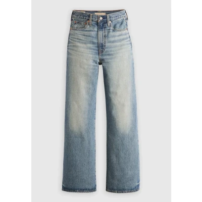Image of Levi&#039;s Ribcage WIDE LEG Relaxed fit jeans, Women&#039;s, Size: 24x30, Blue denim