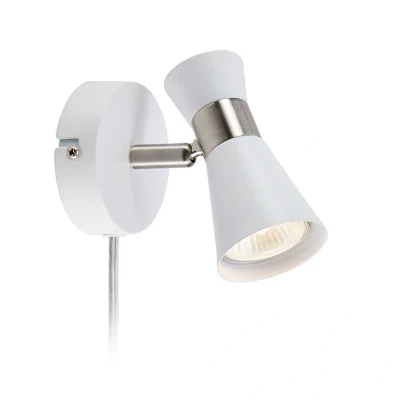 Image of Markslöjd Folie wall light, rotatable spot white/steel