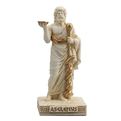 Image of Veronese Design Greek Gods Miniature Figurine (Asclepius, Multicolor)
