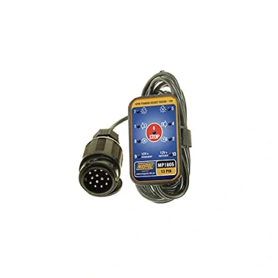 Image of Maypole 1805B BK 13 Pin Towbar Socket Tester Cable, 3.5 m