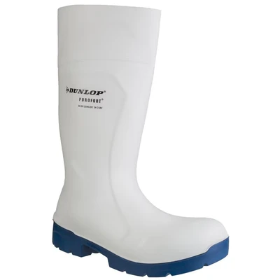 Image of Dunlop FoodPro Purofort Multigrip Safety Wellington Boot White UK 8 EU 42
