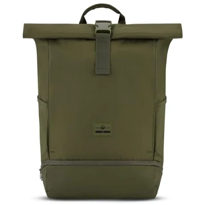 Image of Johnny Urban Backpack Womens &amp; Mens Green Allen XL Large Roll Top Rucksack Bag for Work Travel Uni Big Laptop Daypack Water repellant
