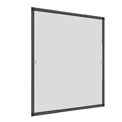 Image of Windhager Insect protection telescopic fly screen window Flexi Fit, stretch frame window, without saws, DIY kit 130 x 150 cm, anthracite, 04306
