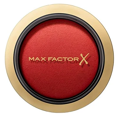 Image of Max Factor Compact Blush Cheeky Coral 35 Marbled for the Perfect Glow Multi Tonal Powder Apricot