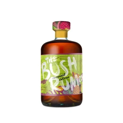 Image of The Bush Rum Co. Tropical Citrus Spiced Bursting With Natural &amp; Fruits 100% Recycled Bottle Recyclable Pack 37.5% ABV 70cl