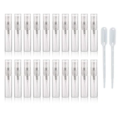 Image of Enslz 20pcs Empty Clear 5ml Glass Spray Bottle Refillable Perfume Bottles for Travel