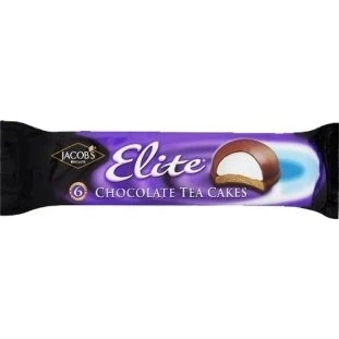 Image of Jacob&#039;s Elite Chocolate Tea Cakes 6 x 25g (150g) (Pack of 6) Made in Ireland