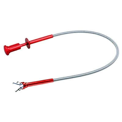 Image of Rolson 60365 LED Claw &amp; Magnetic Pick Up Tool, Red