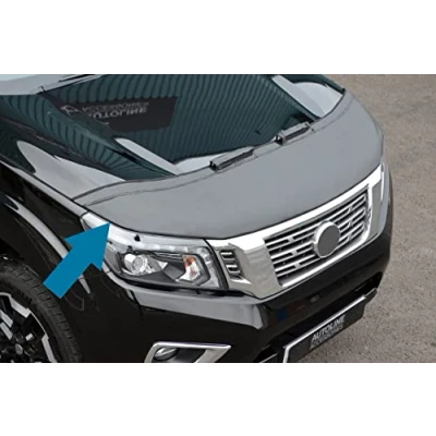 Image of Black Front Bonnet Bra/Protector To Fit Navara NP300 (2015+)