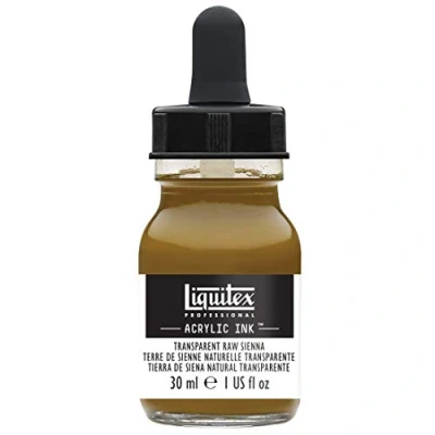 Image of Liquitex 4260332 liquid professional acrylic paints ink, 30 ml, highly pigmented airbrush paint, siena natural transparent