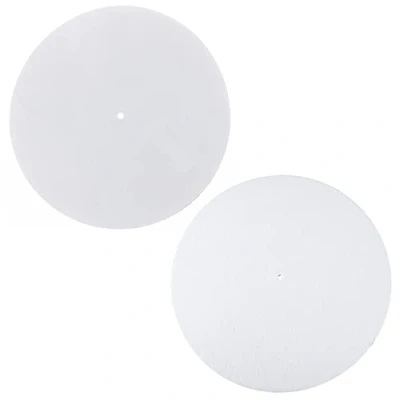 Image of Gereiny 3MM Thick Anti Static Felt Platter Turntable Mat Vibration Slipmat Audiophi White