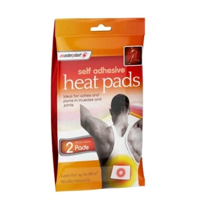 Image of 12 x Master Plast Self Adhesive Heat Pads, Lasts up to 8 Hours Each, 6 Packs of 2.