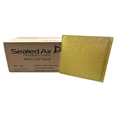 Image of Mail Lite G/4 Gold 240x330mm 50env/BX