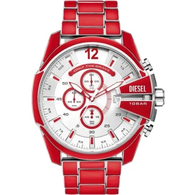 Image of Diesel Men Analog Quartz Watch with Stainless Steel Strap DZ4638