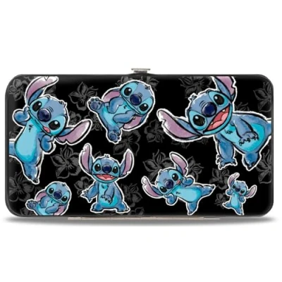 Image of Buckle Down Women&#039;s Hinge Wallet Lilo &amp; Stitch, 7&quot; x 4&quot;, Stitch