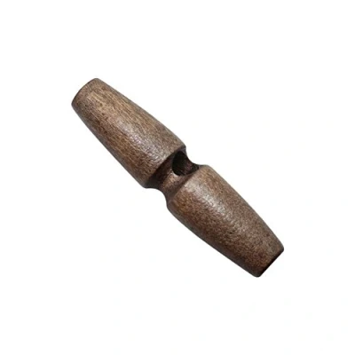 Image of Coat Buttons Wooden Toggle Single Hole Sewing Buttons, 12 Pieces 6cm