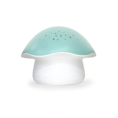 Image of Pabobo by Angelcare Night Projector Musical Star Mushroom Nomadic Sleep Light Baby and Children Lullaby or White Noise Cry Sensor Optional Timer Blue