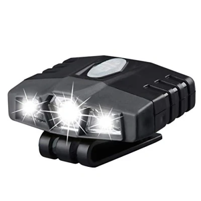 Image of BLASHRD Ultra Bright Hands Free Led Clip On Hat Light Rechargeable 150 Lumens Spotlight Waterproof Cap Flashlight For Fishing Running Camping Cycling