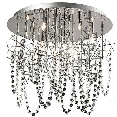 Image of Lexi Ceiling 10 Light G4 Polished Chrome/Crystal, NOT LED/CFL Compatible