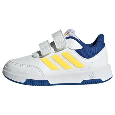 Image of adidas Performance Tensaur Sport 2.0 CF Unisex Training shoe for kids, Size: 4K, Footwear white/spark/team royal blue Imitation leather/ textile
