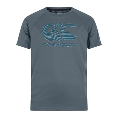 Image of Canterbury Kid&#039;s Superlight Short Sleeve T Shirt, Grey, Age 10 (M)