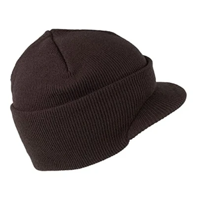 Image of easylife lifestyle solutions Visor Knit Hat Brown 57 60cm