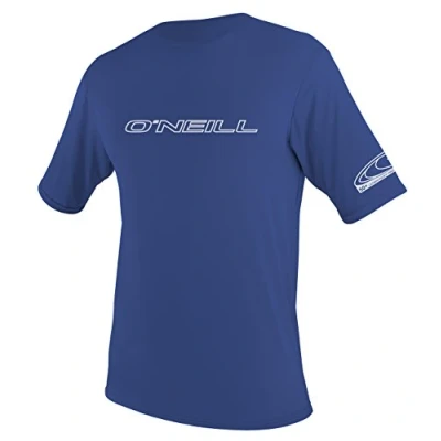 Image of O&#039;NEILL Men&#039;s Basic Skins UPF 50+ Short Sleeve Sun Shirt,Pacific,X Large