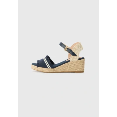 Image of Tommy Hilfiger Fringe Medium Espadrilles, Women&#039;s, Size: 4, Space blue shoes