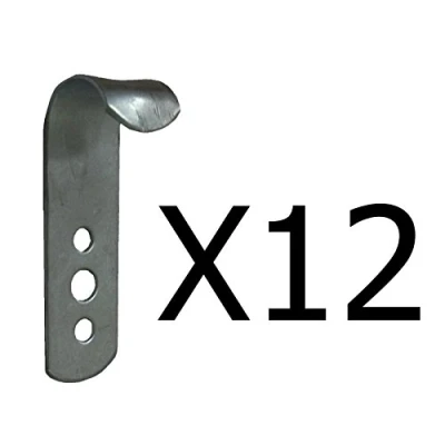 Image of 12 x Metal trailer cover tie down hooks Pt no. LMX1951